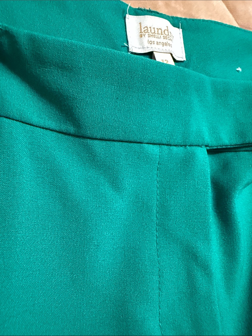 Laundry By Shelli Segal Green Tailored Cropped Trousers
